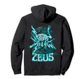 Zeus Vaporwave Aesthetic Greek God Hoodie - Aesthetic Graphic for Adults - T-Shirt, Sweatshirt, Hoodie