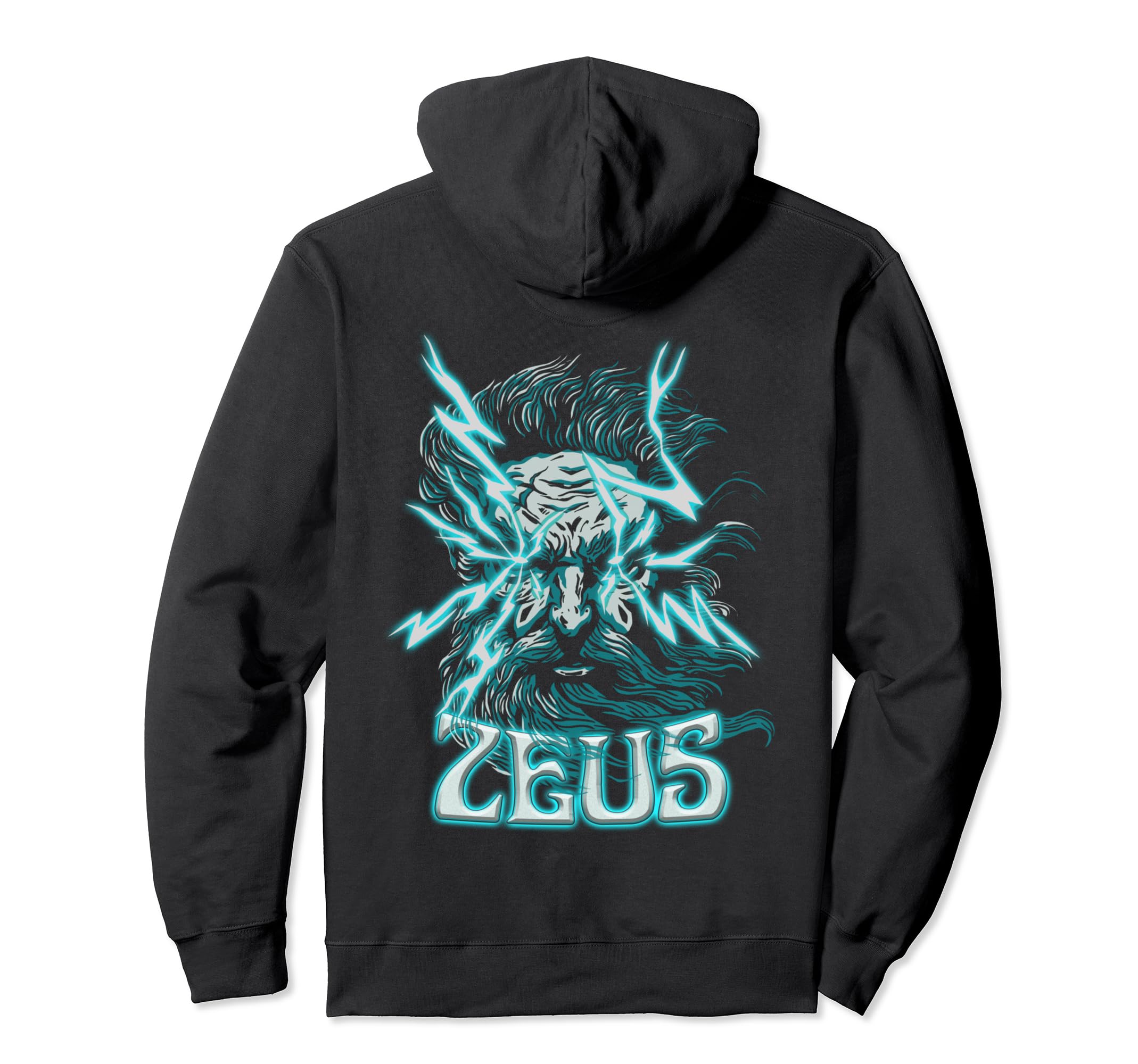 Zeus Vaporwave Aesthetic Greek God Hoodie - Aesthetic Graphic for Adults - T-Shirt, Sweatshirt, Hoodie