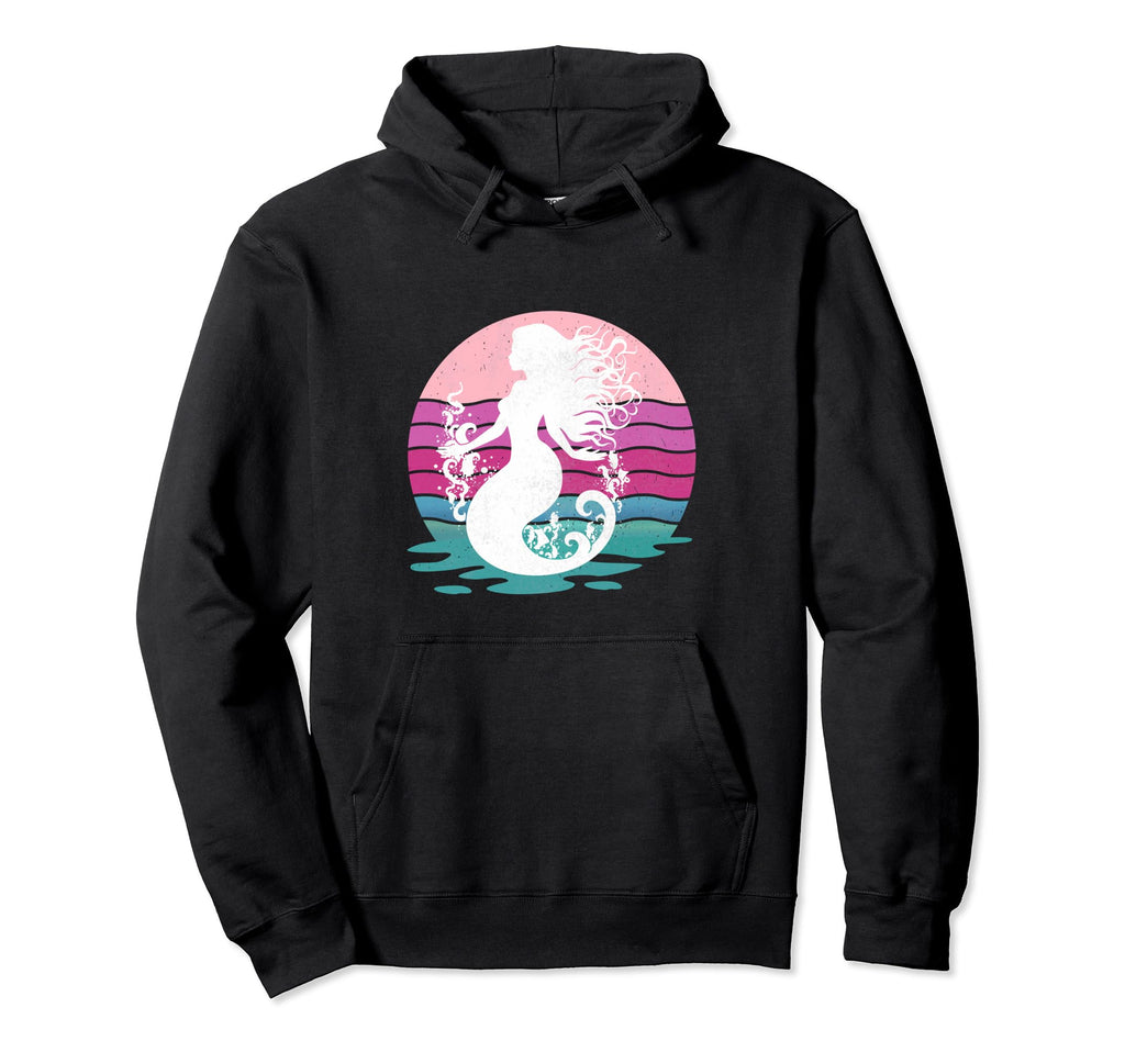 Mermaid Pastel Colors Distressed Boho Hoodie - Minimalist Print for Adults - T-Shirt, Sweatshirt, Hoodie
