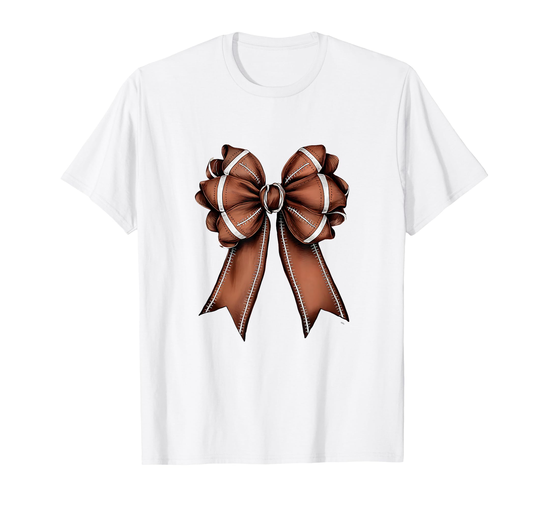 Womens Moms Coquette Bow Football T-Shirt - Casual Everyday Wear Men Women - T-Shirt, Sweatshirt, Hoodie