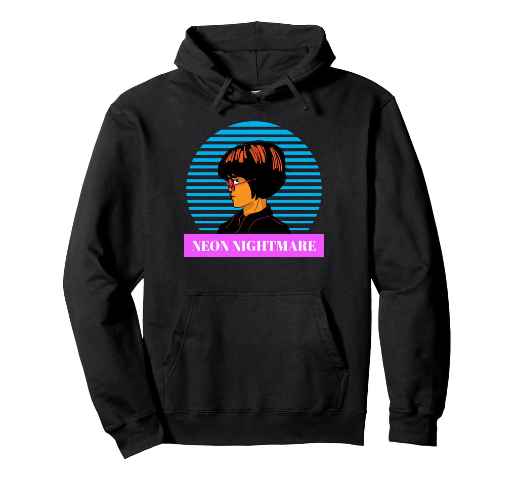 Halloween 1980 Neon Nightmare Hoodie - Fun Novelty Design for Adults - T-Shirt, Sweatshirt, Hoodie