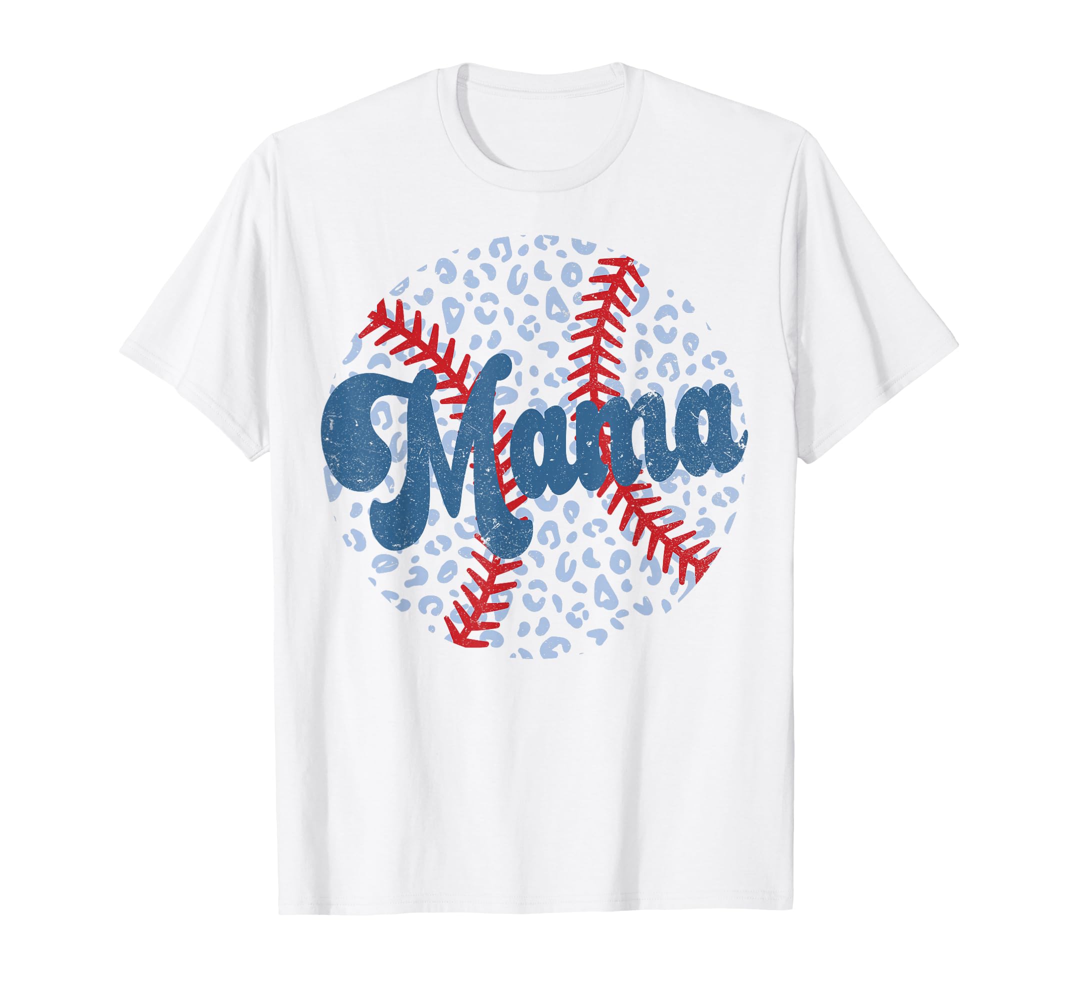 Baseball Mama Leopard Game Day Baseball T-Shirt - Unique Graphic Unisex - T-Shirt, Sweatshirt, Hoodie