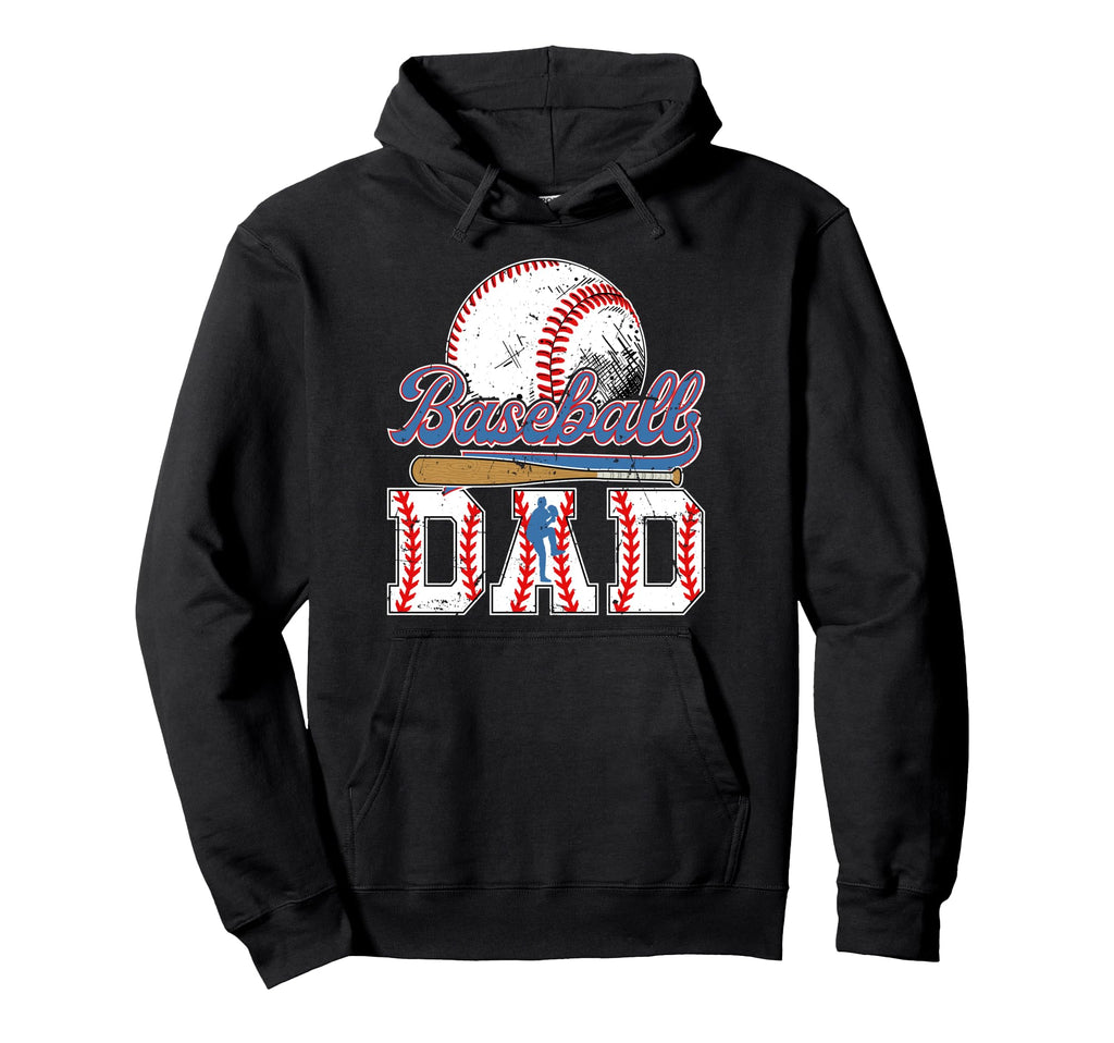 Baseball Dad Baseball Player Dad Proud Hoodie - Trendy Graphic Men Women - T-Shirt, Sweatshirt, Hoodie