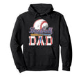 Baseball Dad Baseball Player Dad Proud Hoodie - Trendy Graphic Men Women - T-Shirt, Sweatshirt, Hoodie