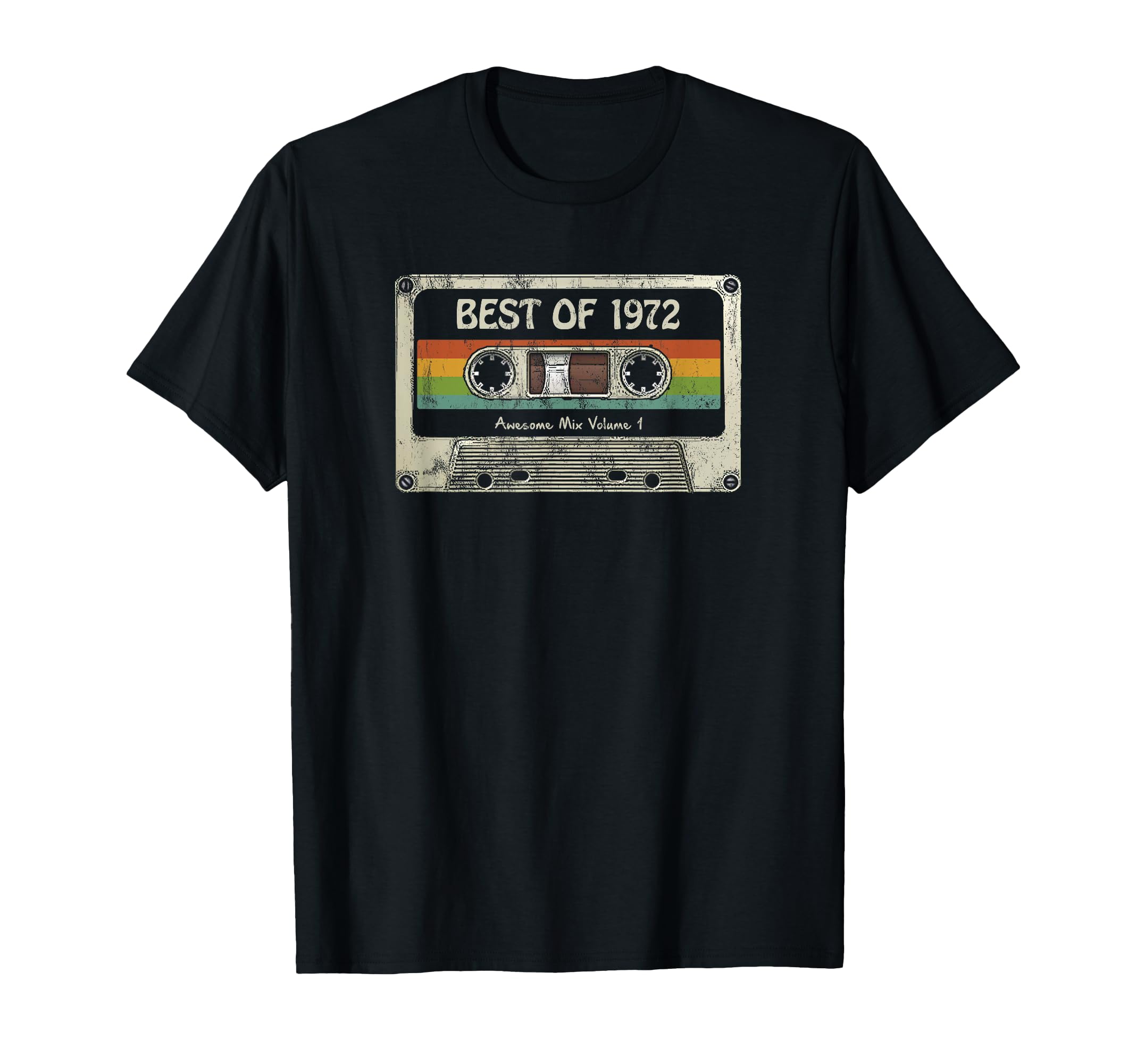 Best 1972 Awesome 53Rd Birthday Cassette T-Shirt - Unique Graphic Unisex - T-Shirt, Sweatshirt, Hoodie