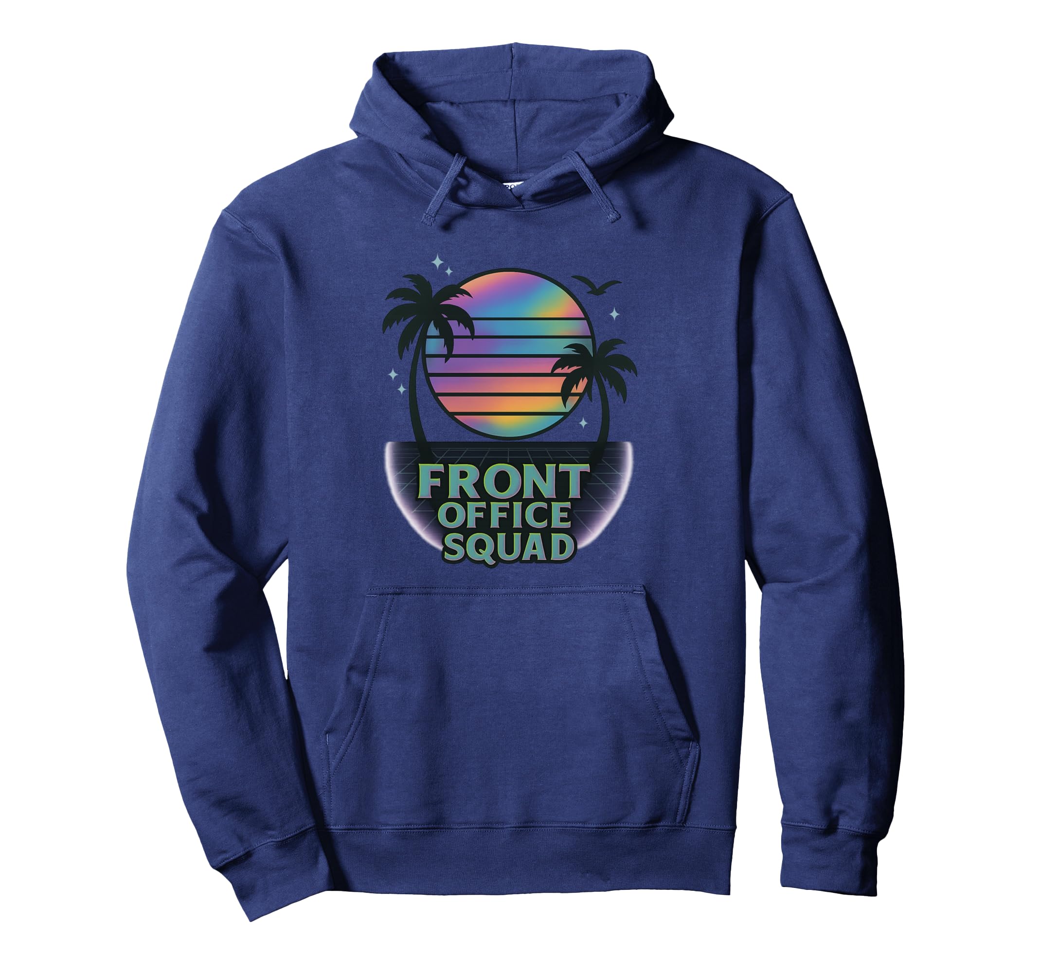 Front Office Squad Team Sunset Hoodie - Minimalist Print for Adults - T-Shirt, Sweatshirt, Hoodie