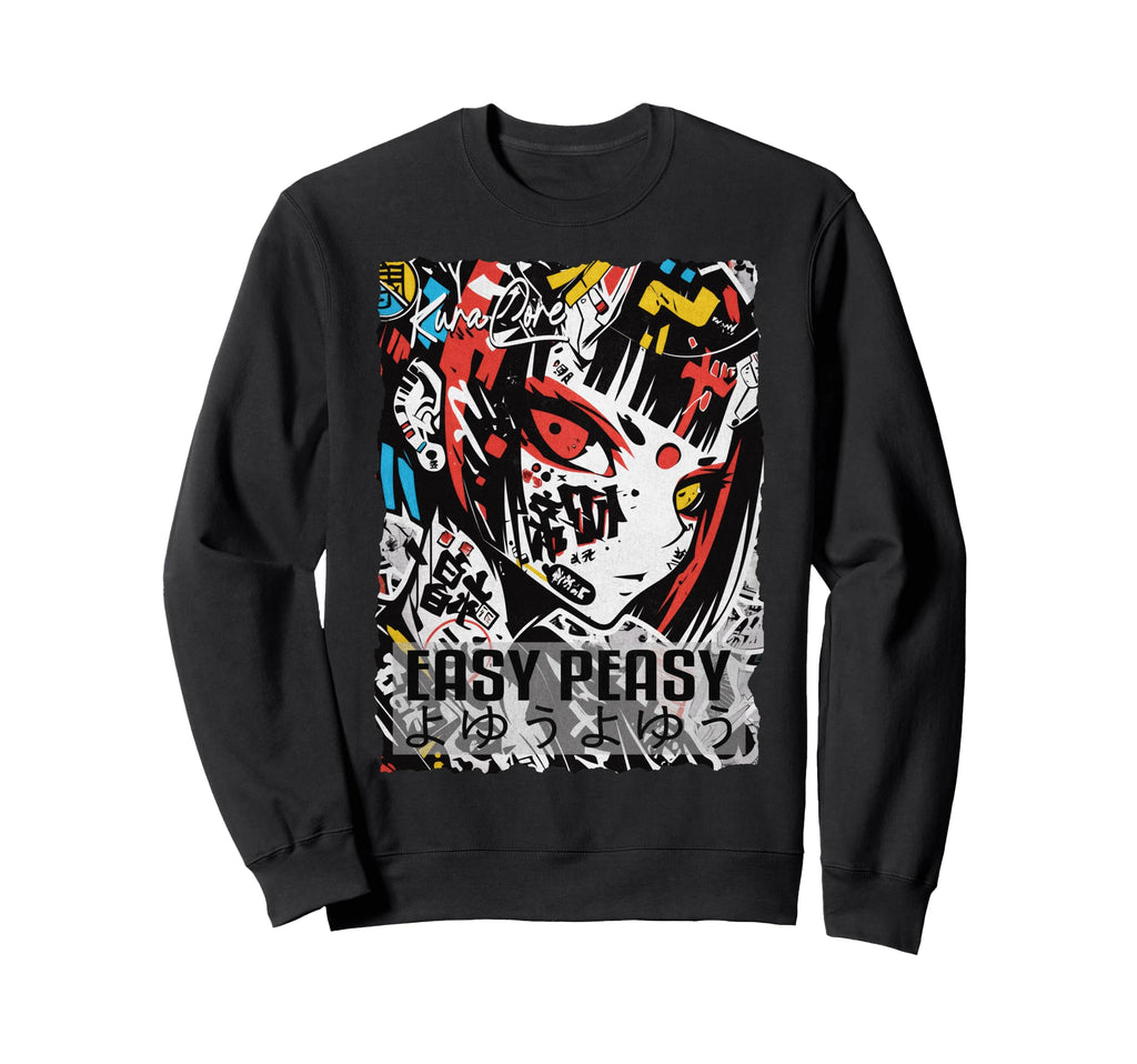 Japan Streetwear Cyberpunk Y2K Sweatshirt - Minimalist Print for Adults - T-Shirt, Sweatshirt, Hoodie