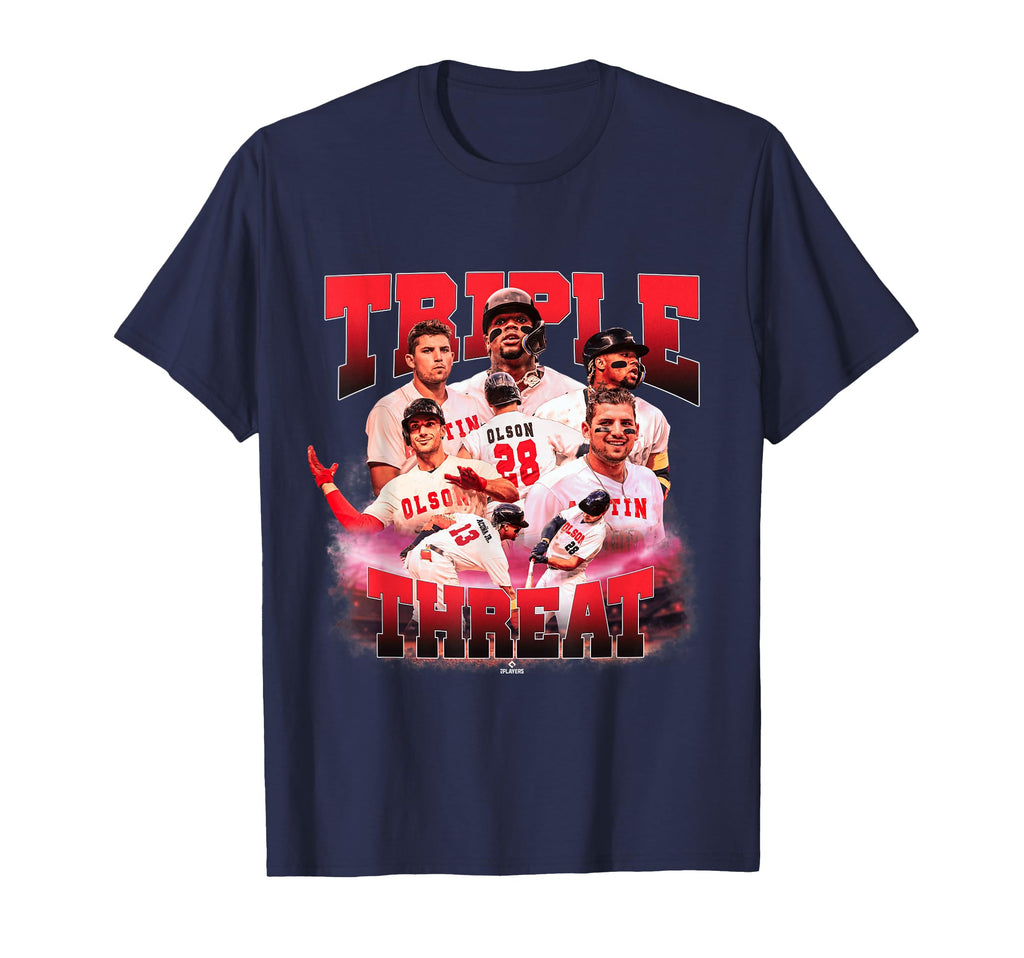 Acuna Jr Olson Riley Atlanta Mlb T-Shirt - Aesthetic Graphic for Adults - T-Shirt, Sweatshirt, Hoodie