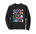 Floral Stethoscope Medical Sweatshirt - Casual Everyday Wear Men Women - T-Shirt, Sweatshirt, Hoodie