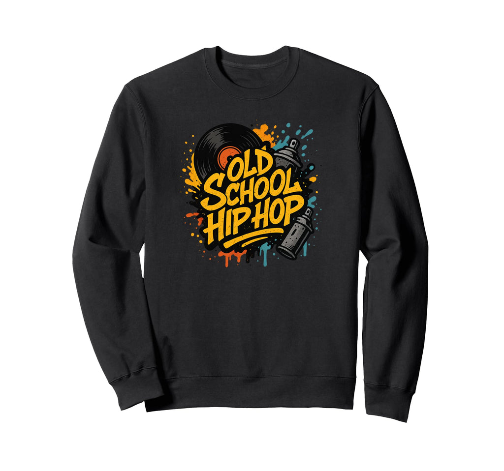 Raised Old School Hip Hop Rap Sweatshirt - Minimalist Print for Adults - T-Shirt, Sweatshirt, Hoodie
