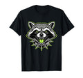 Punk Rock Raccoon Face Spiked Collar T-Shirt - Minimalist Print Men Women - T-Shirt, Sweatshirt, Hoodie