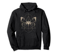 Brown Butterfly Tattoo Fairycore Dark Hoodie - Aesthetic Graphic Unisex - T-Shirt, Sweatshirt, Hoodie