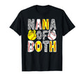 Nana Both Proud Softball Baseball T-Shirt - Custom Art Print Men Women - T-Shirt, Sweatshirt, Hoodie
