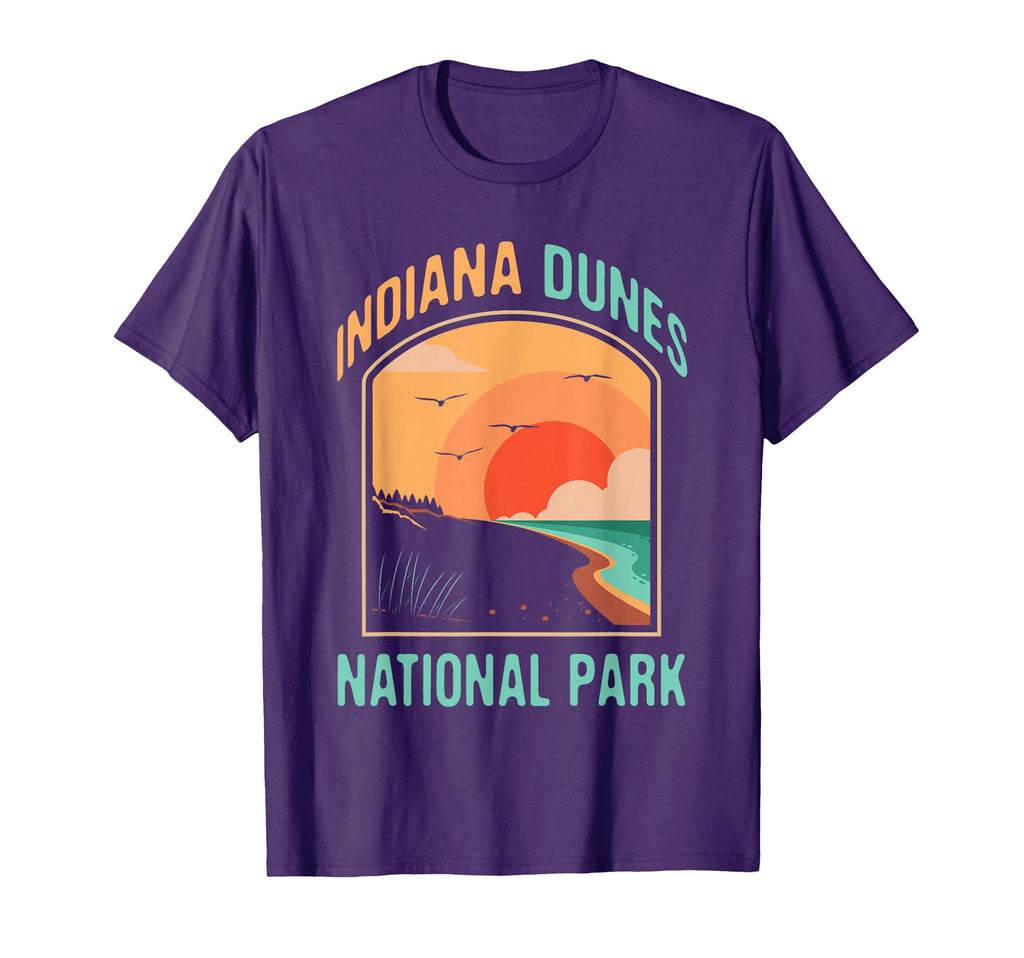 Indiana Dunes Souvenirs Gifts Indiana T-Shirt - Custom Art Print Unisex - T-Shirt, Sweatshirt, Hoodie