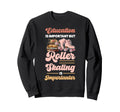 Roller Skating Skate 1970S Education Sweatshirt - Aesthetic Graphic Unisex - T-Shirt, Sweatshirt, Hoodie