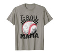 Funny T Ball Mom Softball Ball Mama T-Shirt - Aesthetic Graphic Unisex - T-Shirt, Sweatshirt, Hoodie