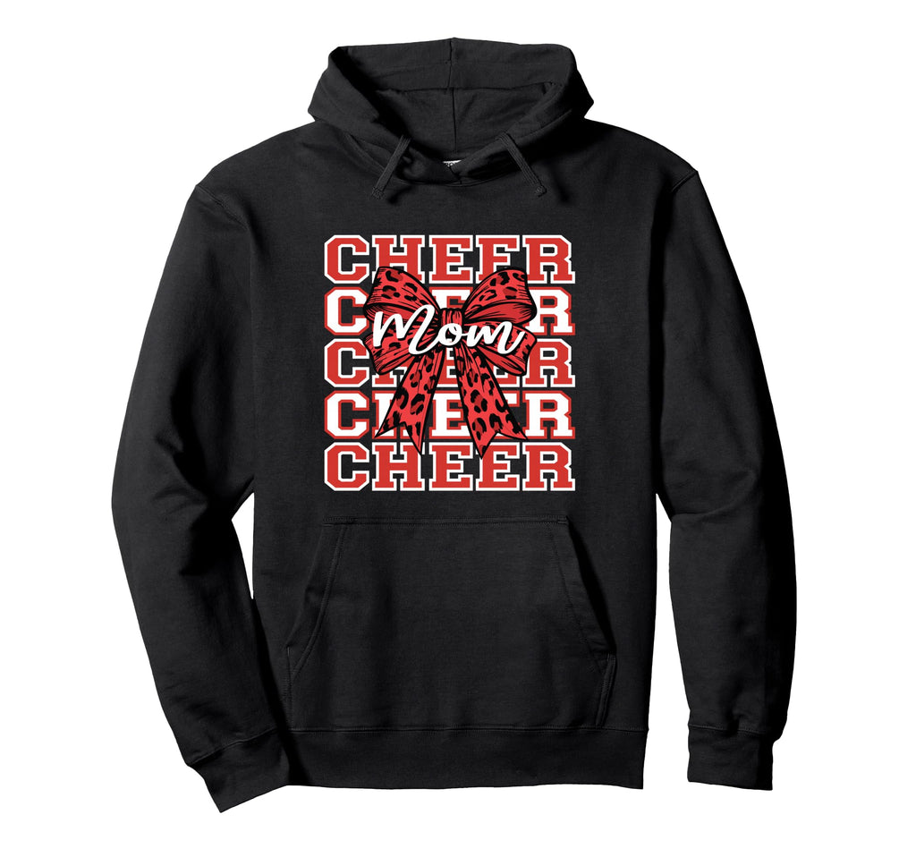 Football Cheer Mom Game Day Red Hoodie - Streetwear Style for Adults - T-Shirt, Sweatshirt, Hoodie