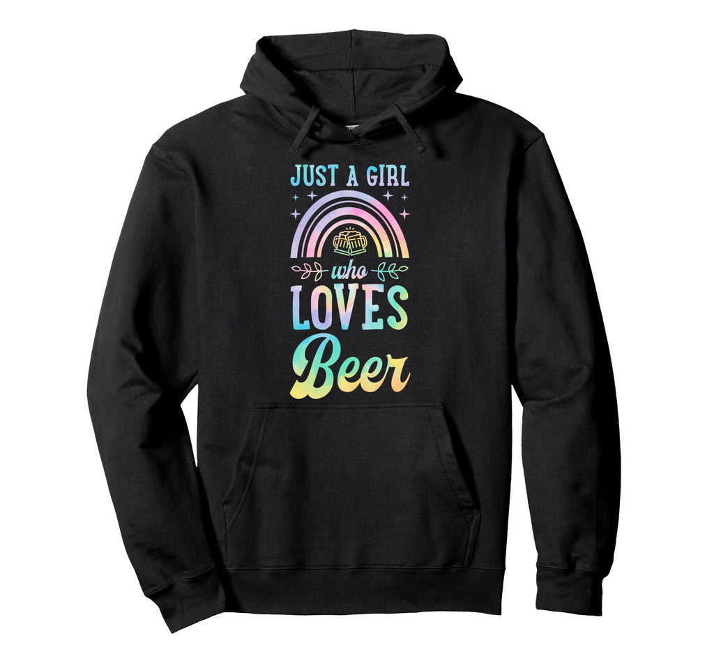 Just Who Loves Beer Bohemian Rainbow Hoodie - Trendy Graphic for Adults - T-Shirt, Sweatshirt, Hoodie