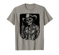 Cowboy Skeleton Western T-Shirt - Trendy Graphic Unisex - T-Shirt, Sweatshirt, Hoodie