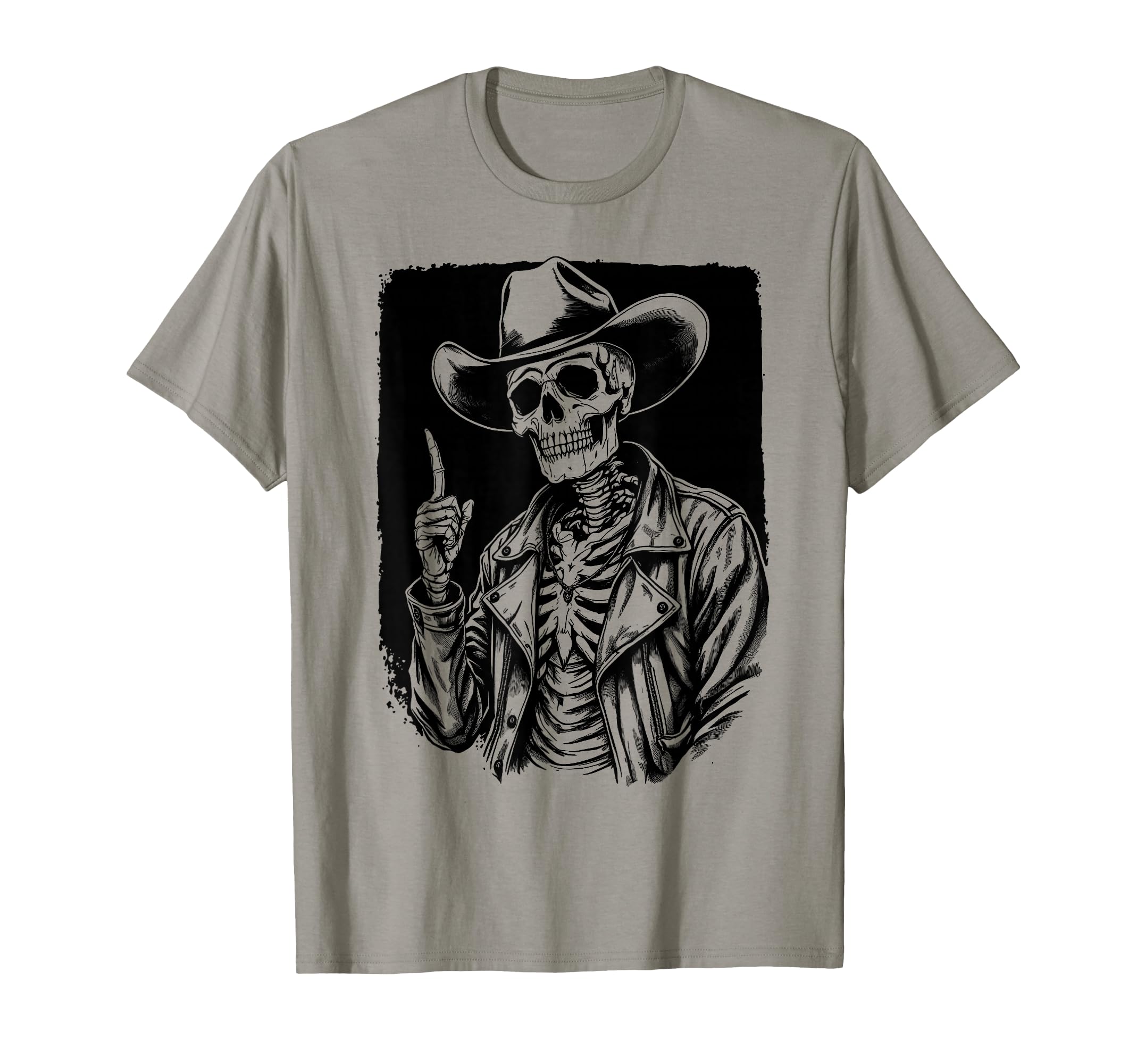 Cowboy Skeleton Western T-Shirt - Trendy Graphic Unisex - T-Shirt, Sweatshirt, Hoodie