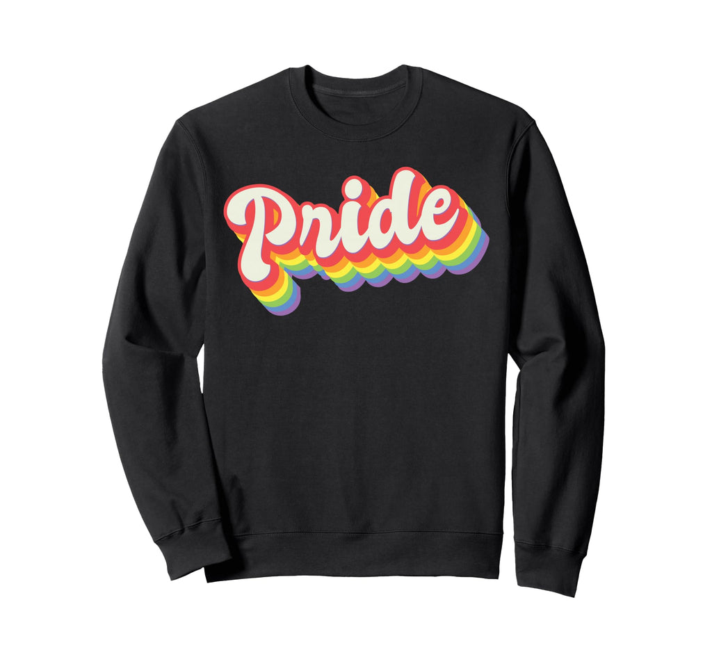 Pride Art Rainbow Aesthetics Sweatshirt - Unique Graphic for Adults - T-Shirt, Sweatshirt, Hoodie