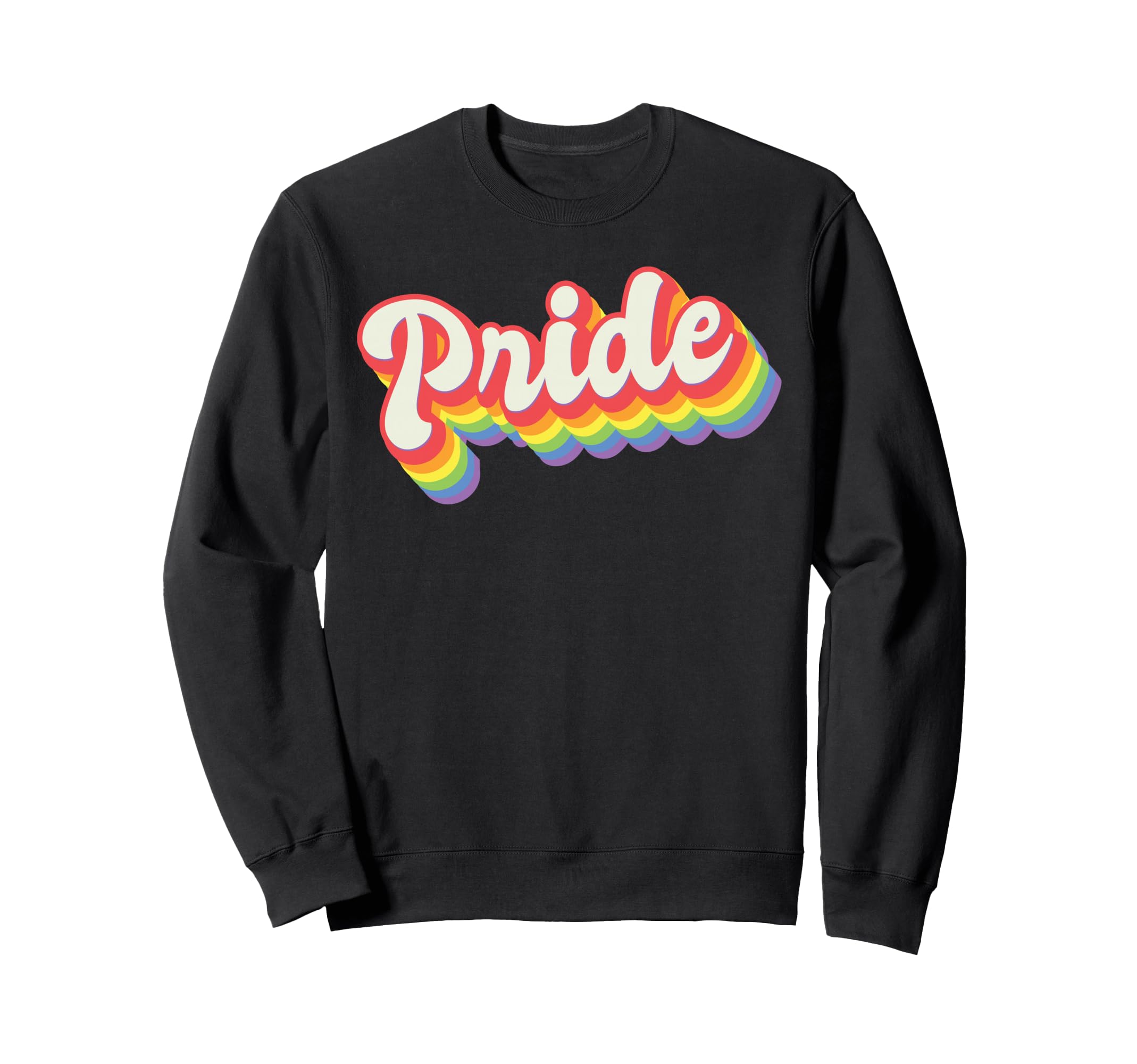 Pride Art Rainbow Aesthetics Sweatshirt - Unique Graphic for Adults - T-Shirt, Sweatshirt, Hoodie