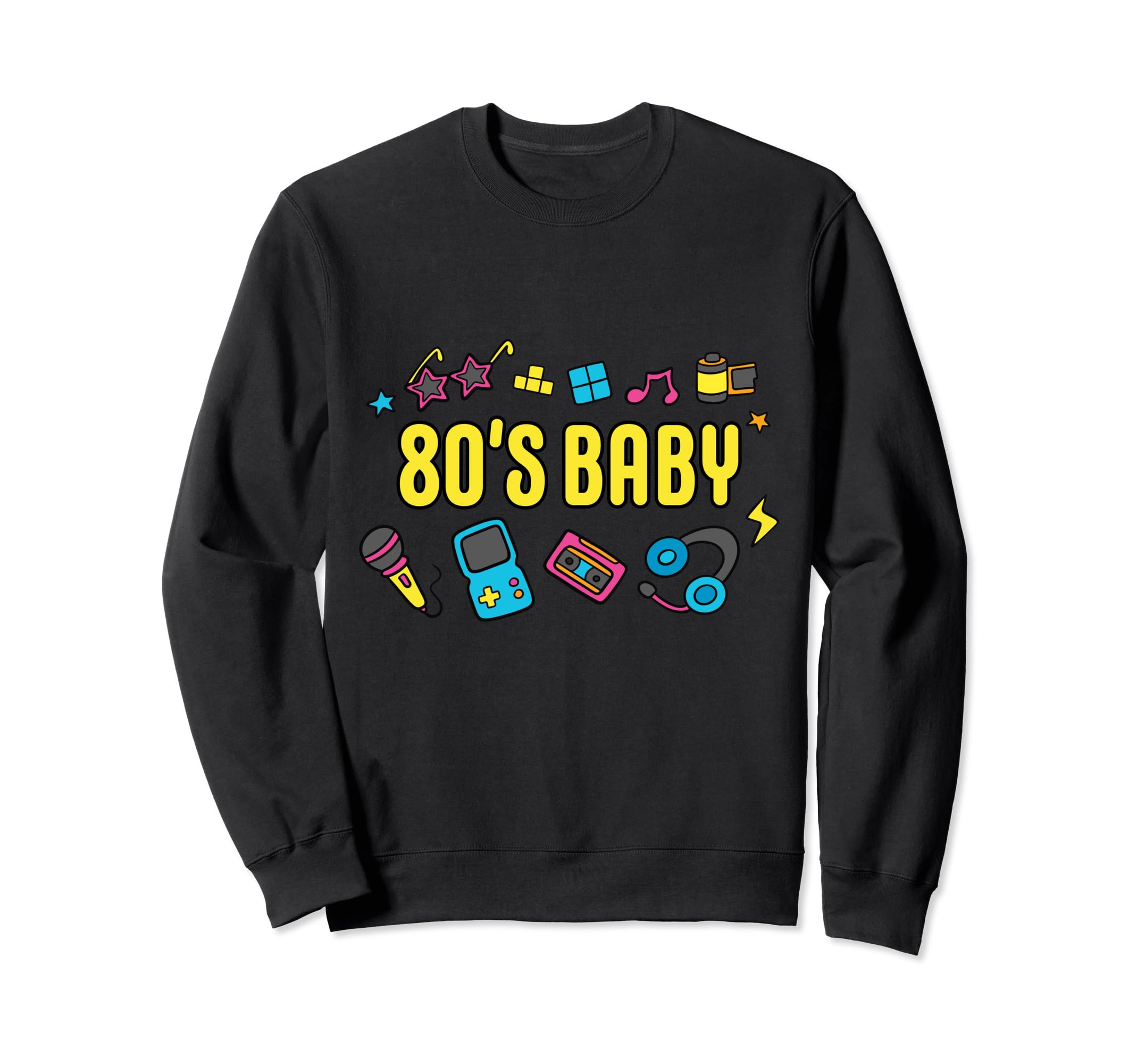 80S Cassette Tapes Video Game Sweatshirt - Trendy Graphic Men Women - T-Shirt, Sweatshirt, Hoodie