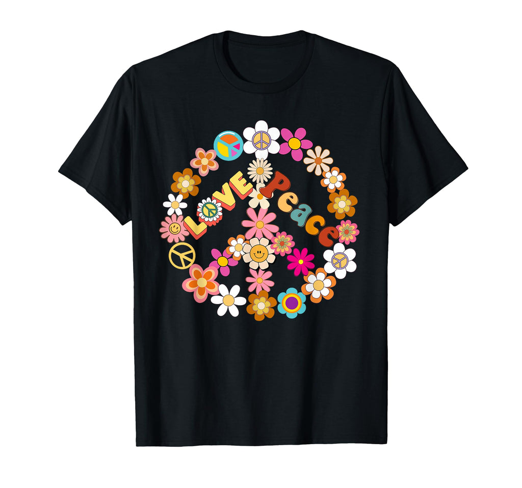 Peace Sign Love 60 S 70 S Shirts 70S T-Shirt - Trendy Graphic Men Women - T-Shirt, Sweatshirt, Hoodie
