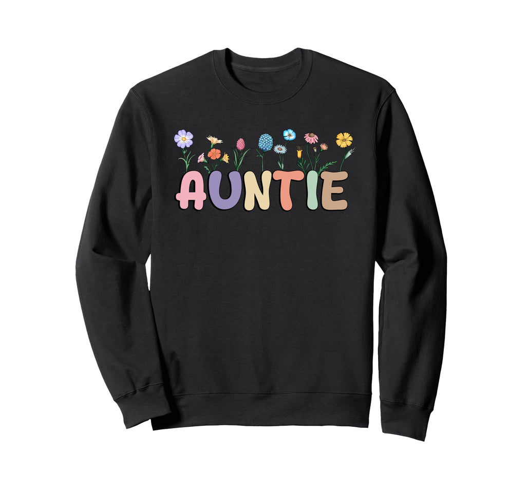 Wildflowers Aunts Auntie Tata Boho Sweatshirt - Custom Art Print Unisex - T-Shirt, Sweatshirt, Hoodie