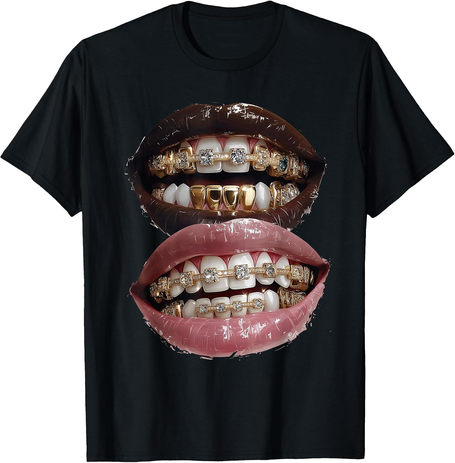 Bold Streetwear Grills Braces Urban Hip Hop - Adult & Kids T-Shirts, Sweatshirts & Hoodies apparel design preview 1
