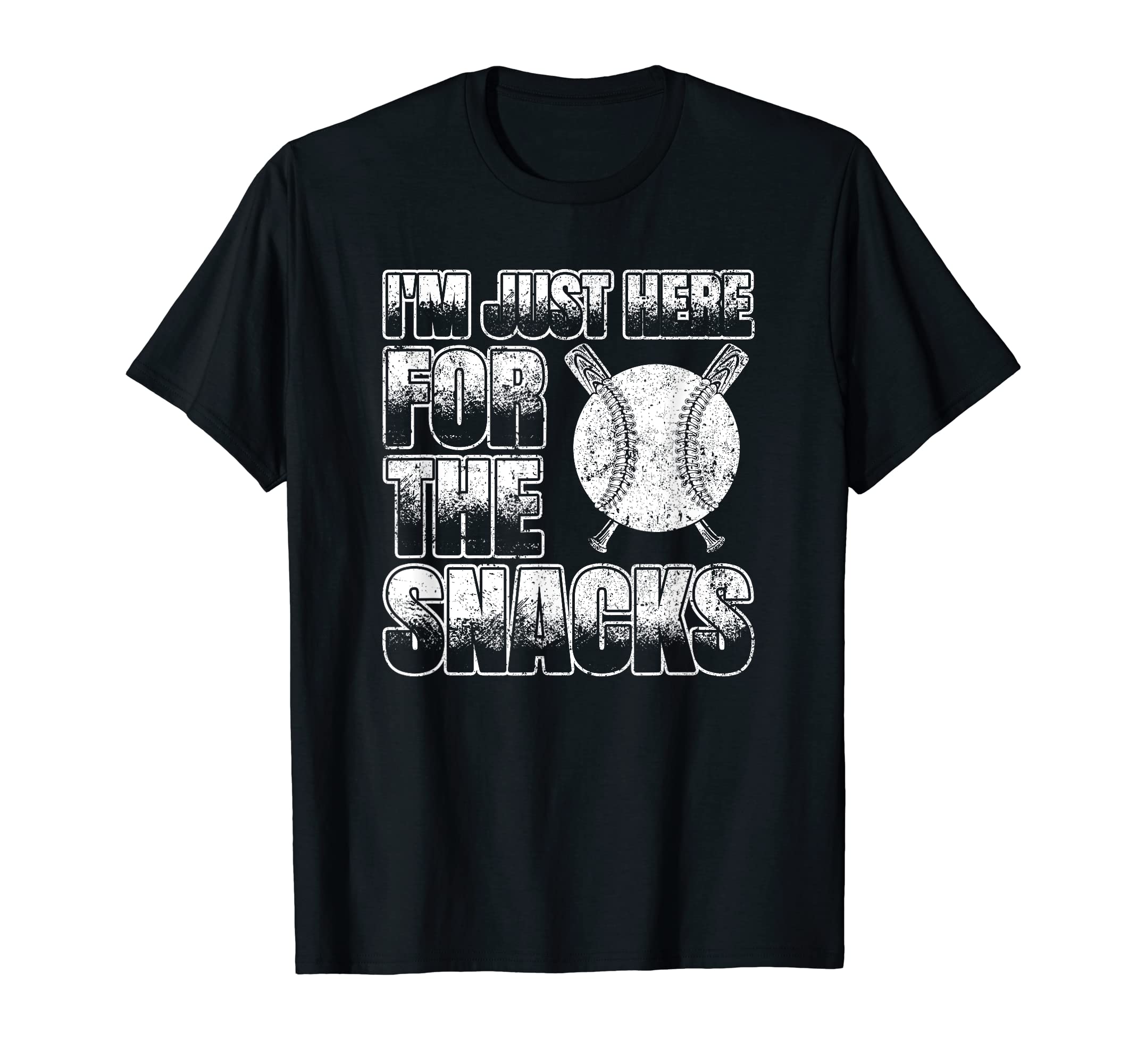 Im Just Here Snacks Pitcher Pitch T-Shirt - Custom Art Print for Adults - T-Shirt, Sweatshirt, Hoodie
