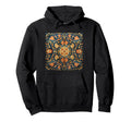 Bohemian Moroccan Boho Pattern Floral Hoodie - Aesthetic Graphic Men Women - T-Shirt, Sweatshirt, Hoodie