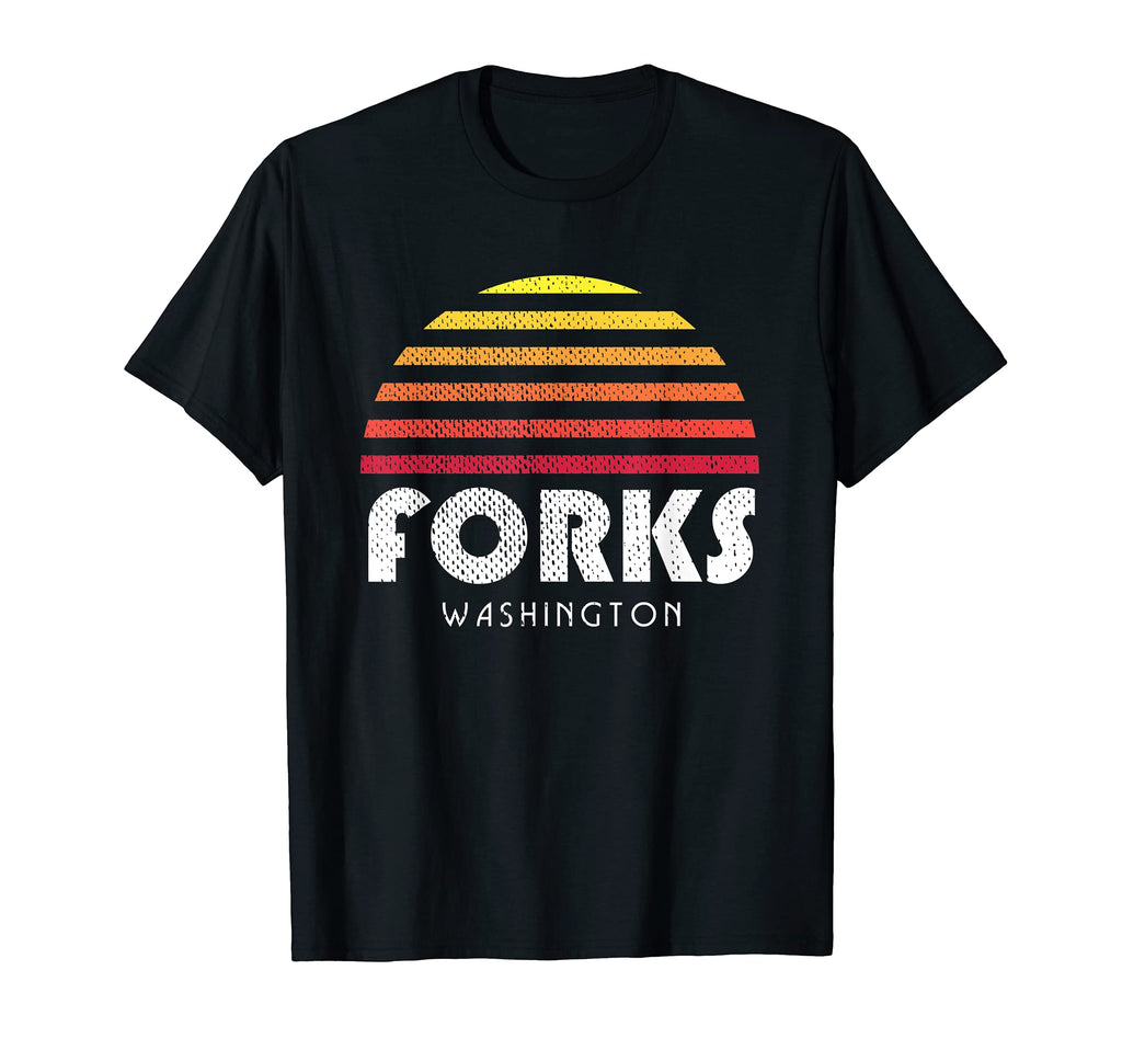 Forks Washington Mountains Sunset T-Shirt - Casual Everyday Wear Men Women - T-Shirt, Sweatshirt, Hoodie