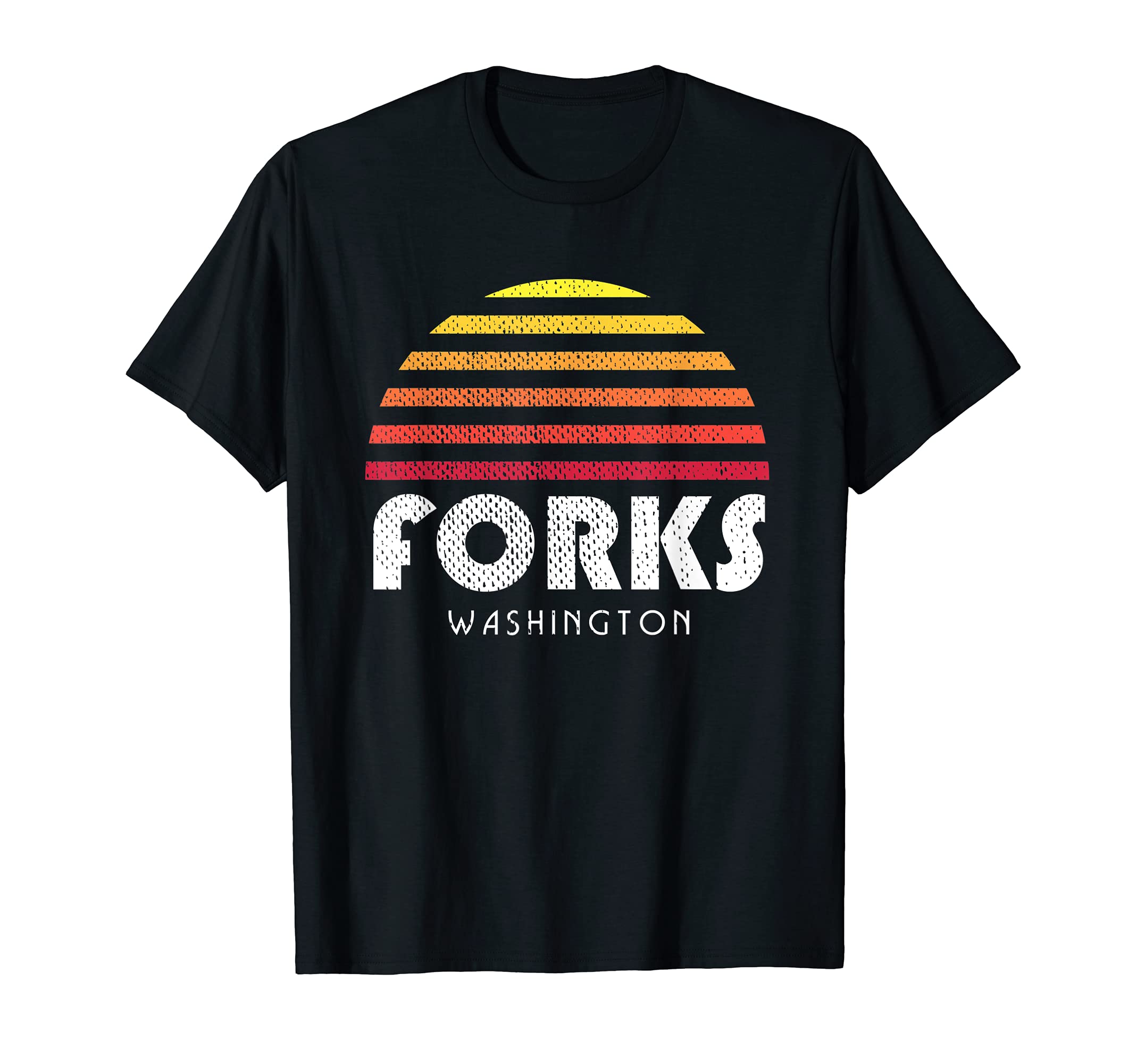 Forks Washington Mountains Sunset T-Shirt - Casual Everyday Wear Men Women - T-Shirt, Sweatshirt, Hoodie
