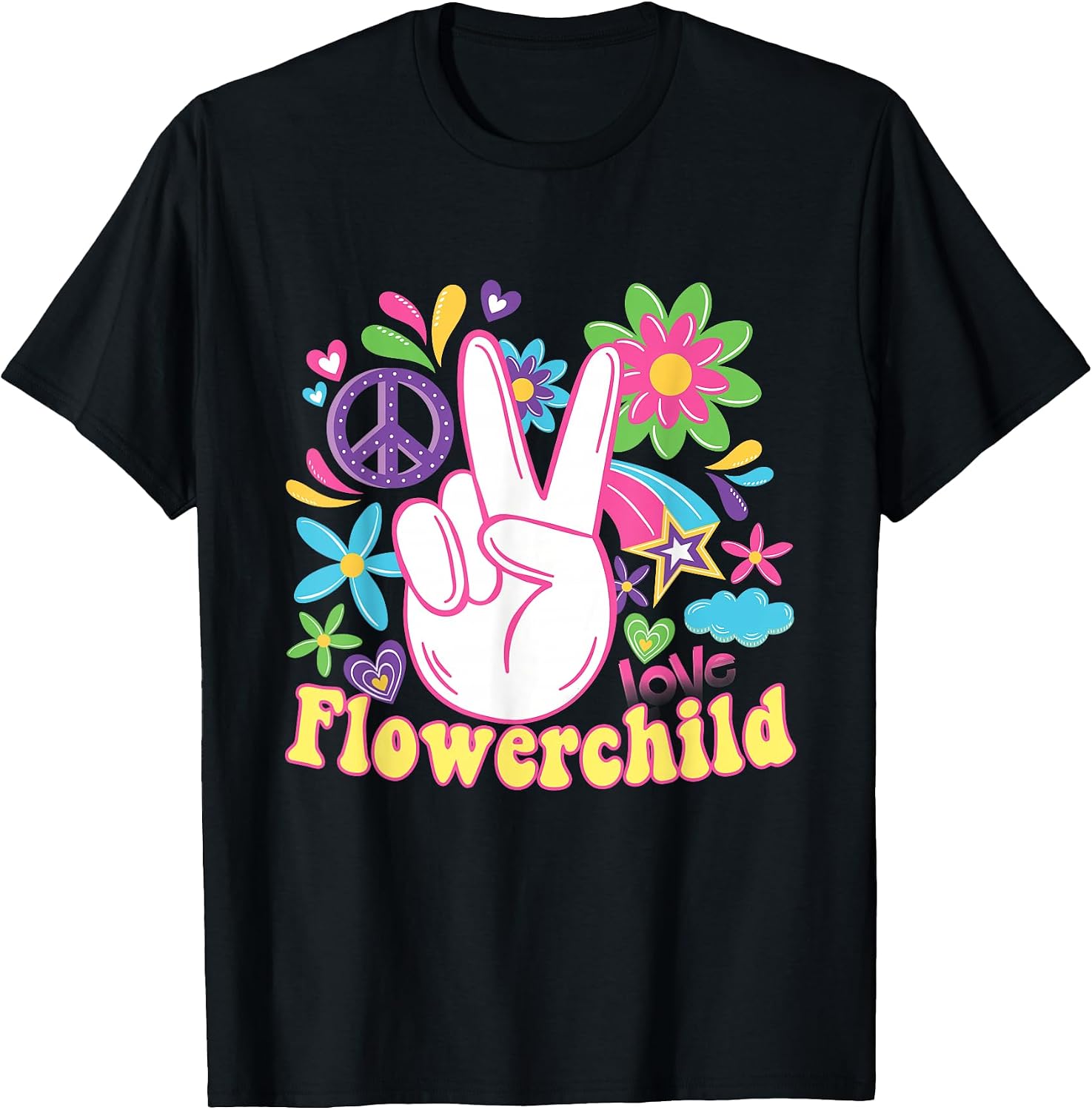 Hippie For Men Women Peace Groovy Boho - Adult & Kids T-Shirts, Sweatshirts & Hoodies apparel design preview 1