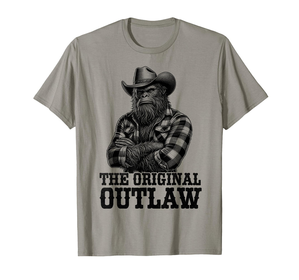 Bigfoot Sasquatch Funny Cowboy Cryptid T-Shirt - Graphic Print for Adults - T-Shirt, Sweatshirt, Hoodie