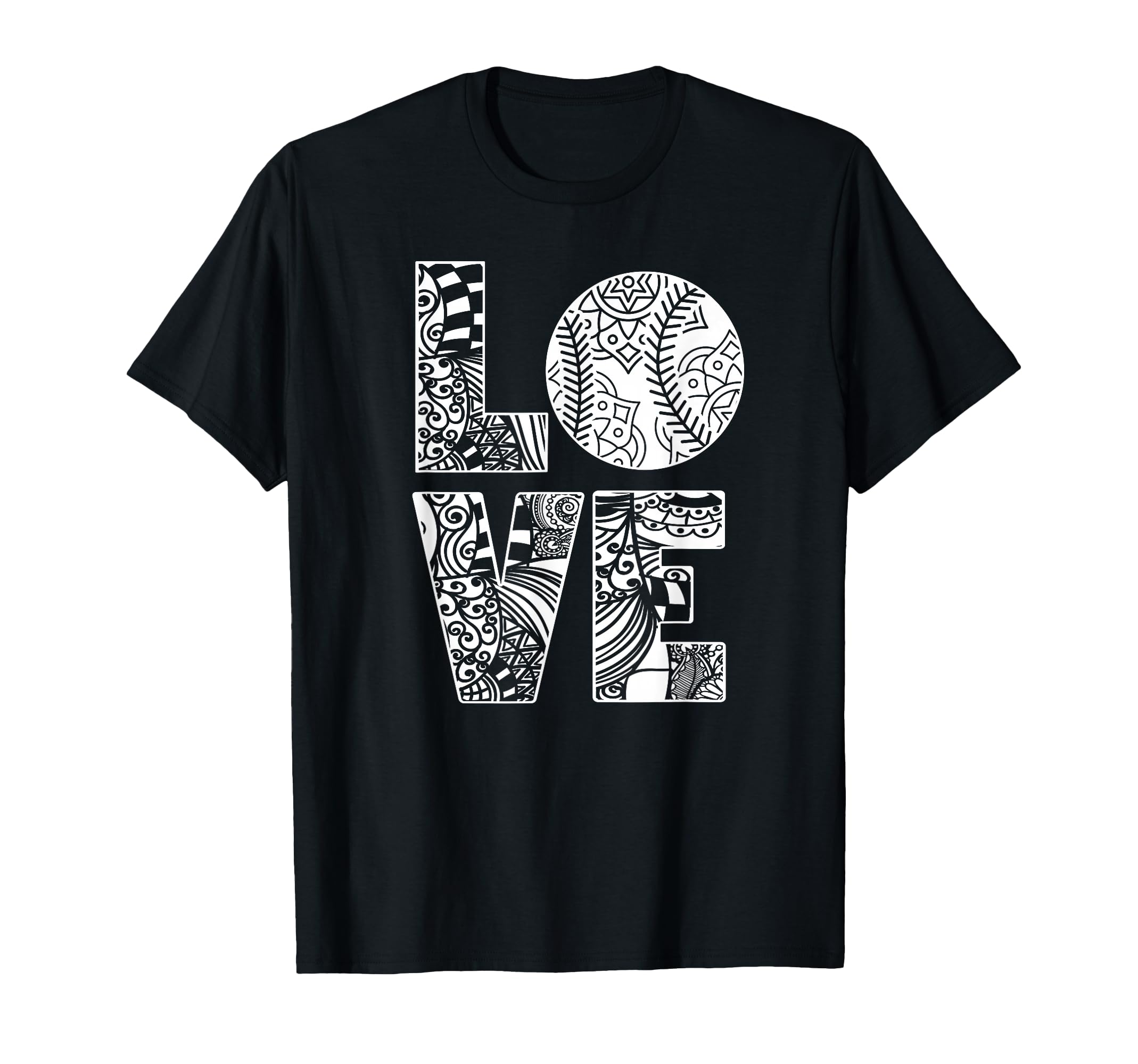 Baseball Softball Baseball Mom Love T-Shirt - Minimalist Print for Adults - T-Shirt, Sweatshirt, Hoodie