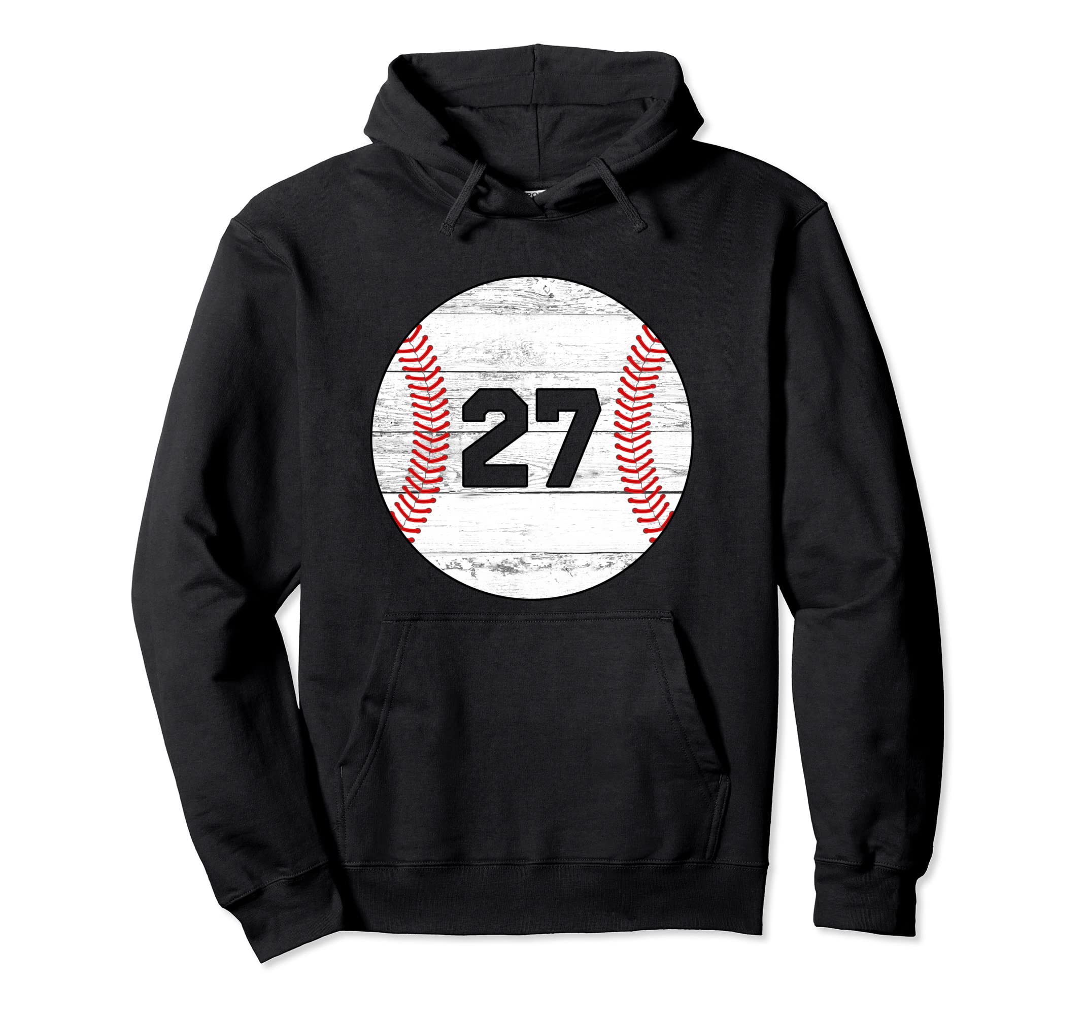Baseball Jersey Number 27 Hoodie - Trendy Graphic Unisex - T-Shirt, Sweatshirt, Hoodie