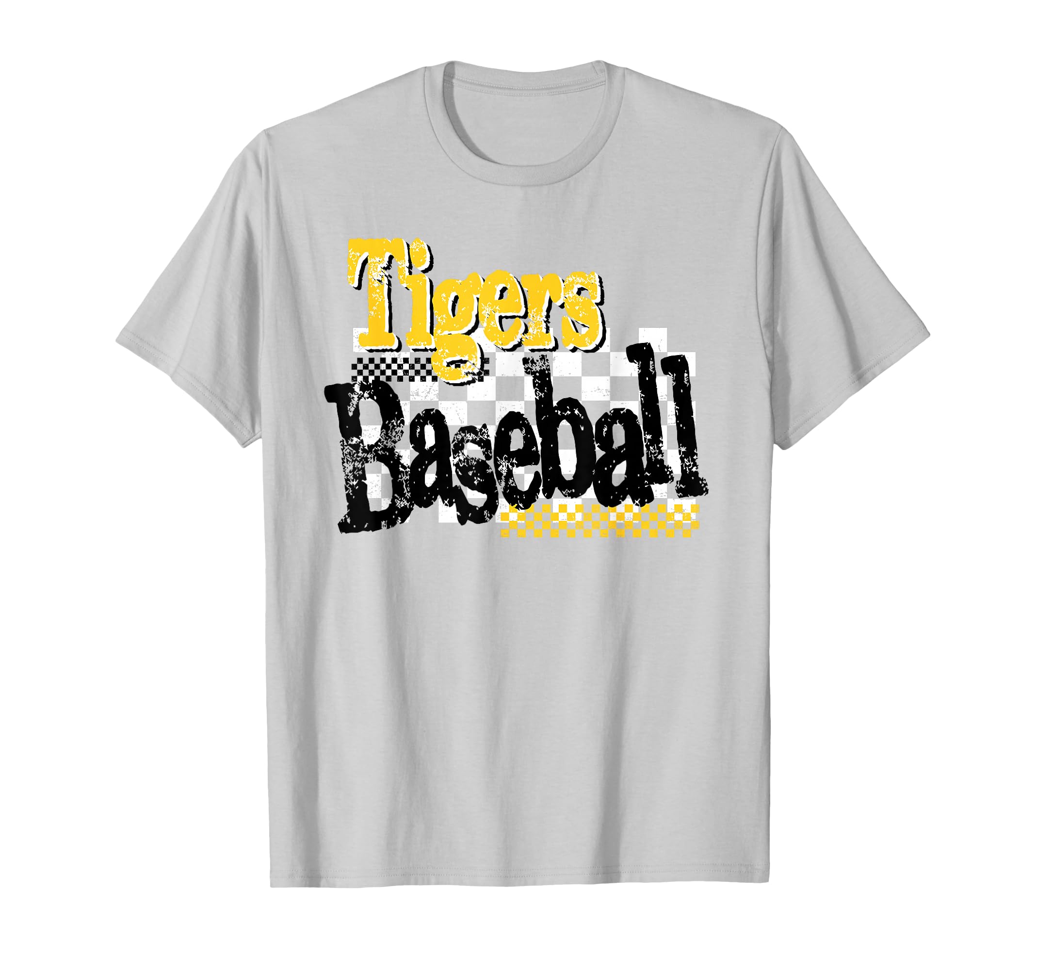 Yellow Tigers Baseball Mom Team Sports T-Shirt - Fun Novelty Design Unisex - T-Shirt, Sweatshirt, Hoodie