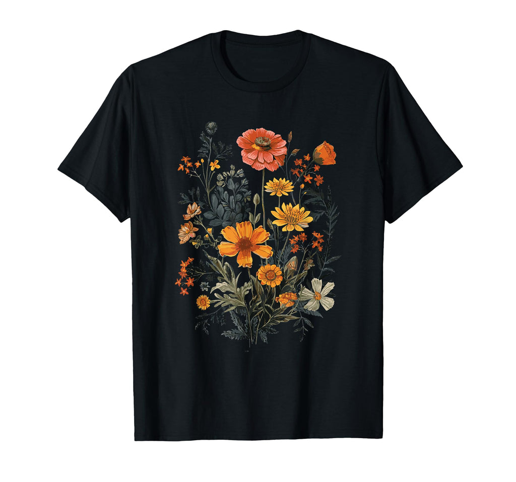 Flowers Floral Pressed Flower T-Shirt - Streetwear Style Unisex - T-Shirt, Sweatshirt, Hoodie