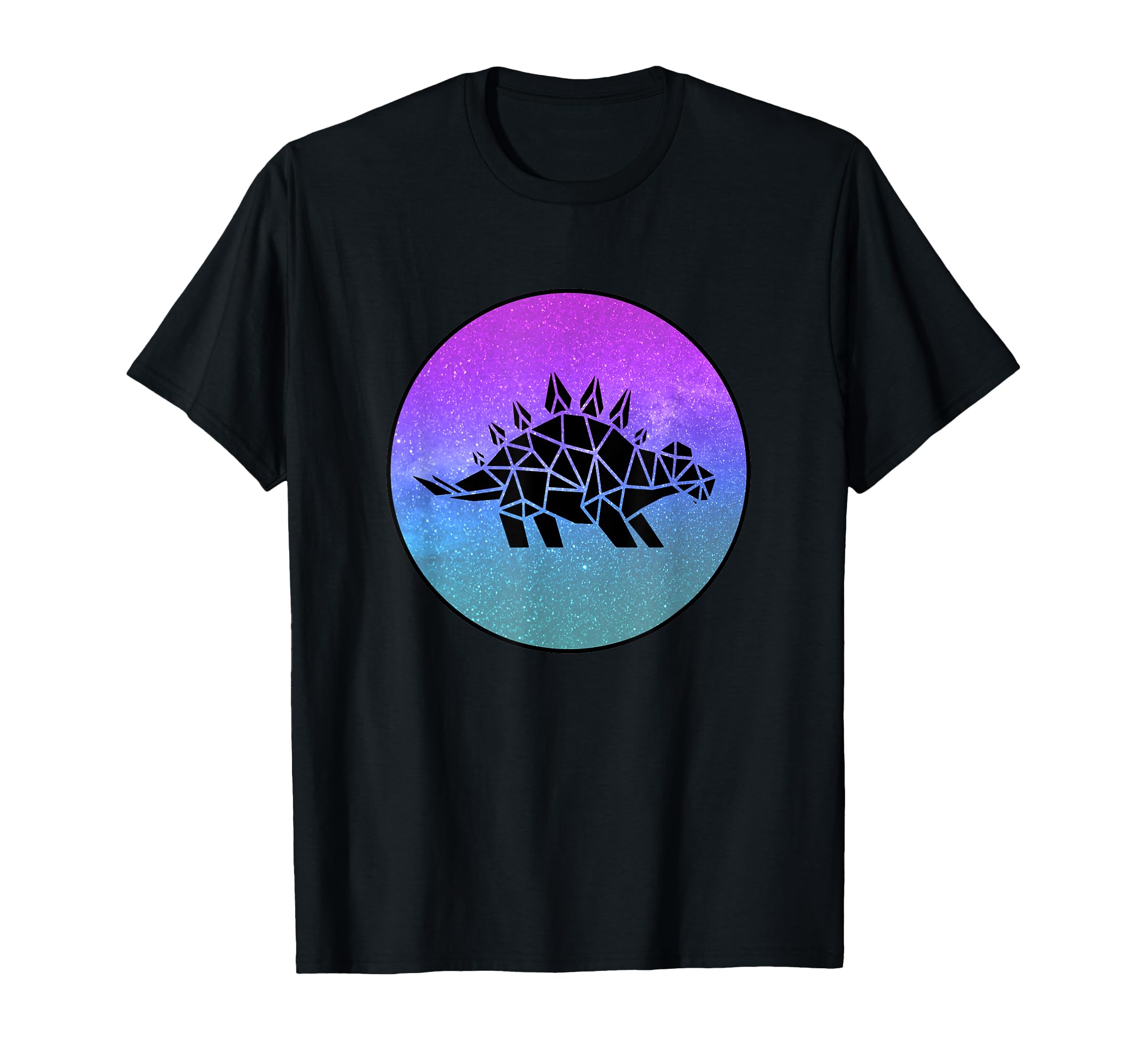 Stegosaurus Dinosaur Origami Galaxy T-Shirt - Custom Art Print for Adults - T-Shirt, Sweatshirt, Hoodie