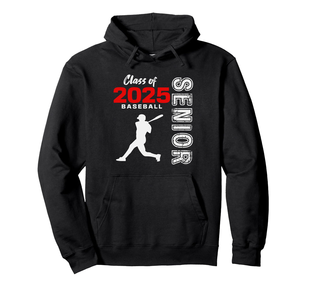 Baseball Senior Matching Class 2025 Hoodie - Trendy Graphic for Adults - T-Shirt, Sweatshirt, Hoodie