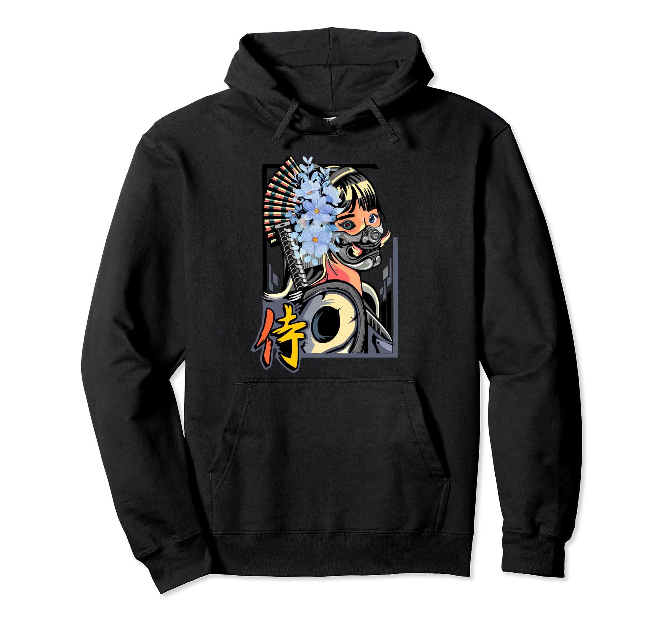 Japanese Modern Geisha Vaporwave Hoodie - Minimalist Print Men Women - T-Shirt, Sweatshirt, Hoodie