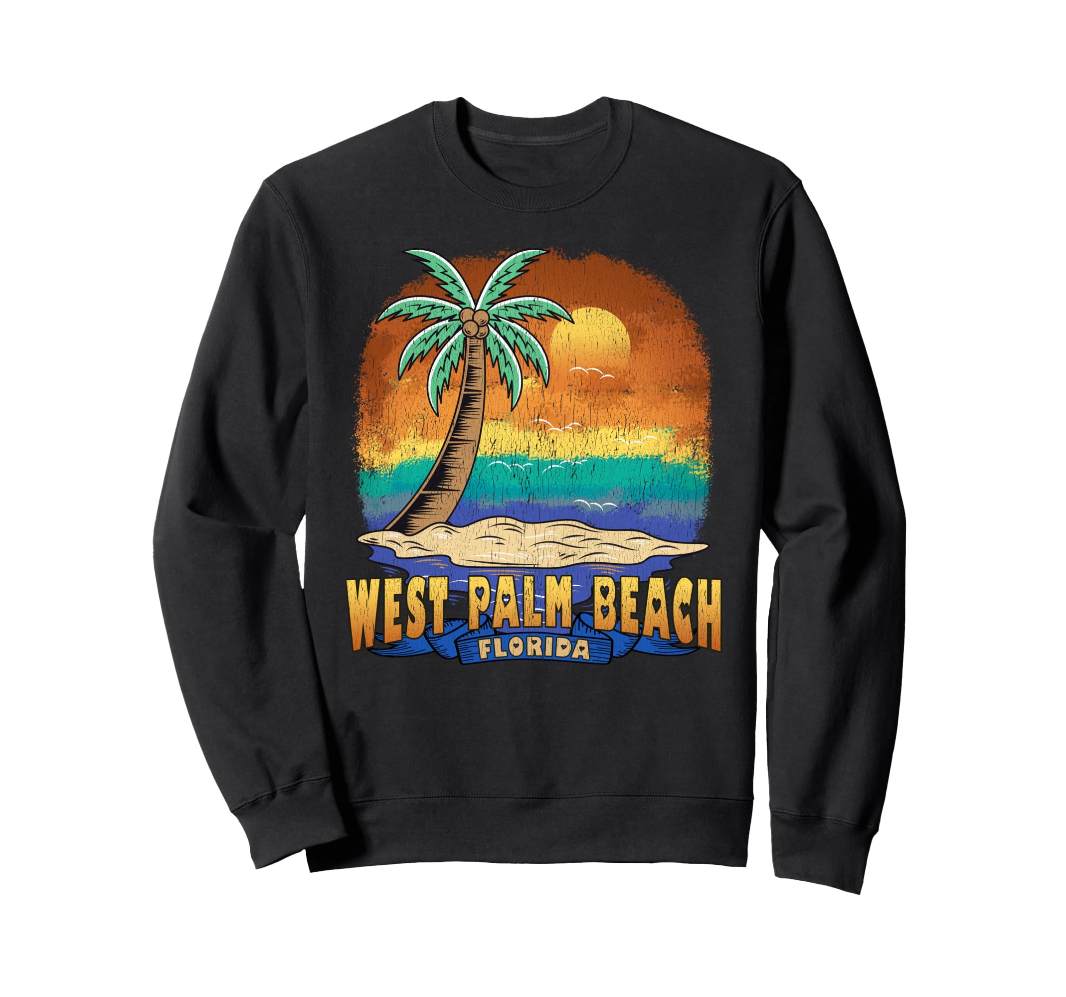 West Palm Beach Florida Sweatshirt - Fun Novelty Design Men Women - T-Shirt, Sweatshirt, Hoodie