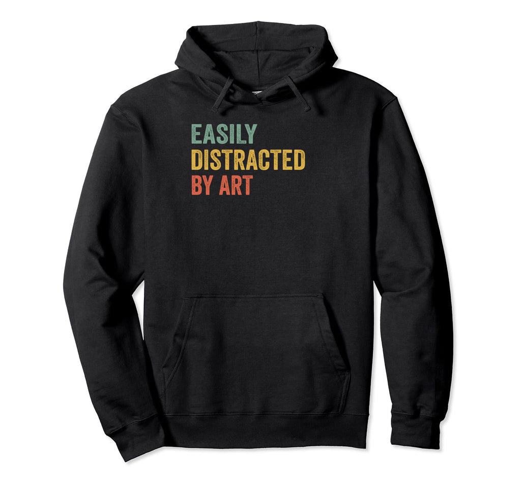 Easily Distracted Art Pilot Hoodie - Aesthetic Graphic for Adults - T-Shirt, Sweatshirt, Hoodie