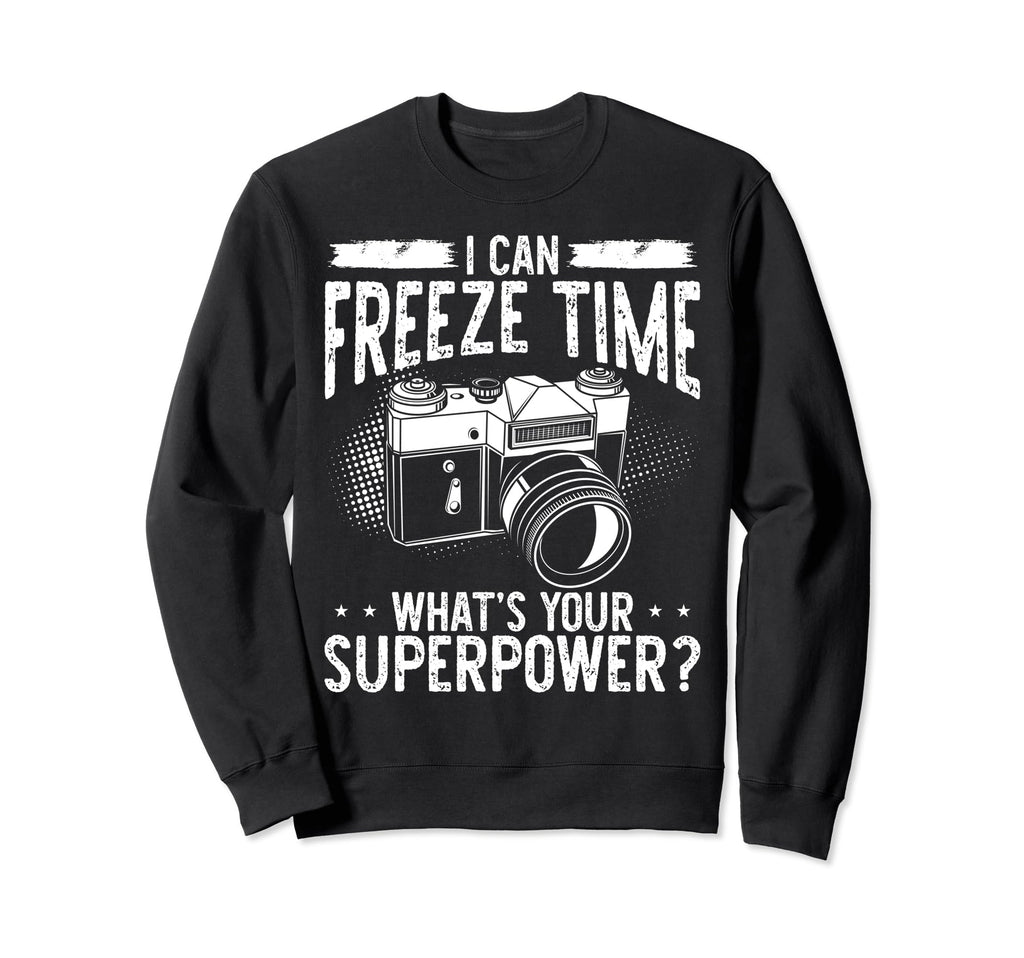 Photo Camera Photographer Flash Sweatshirt - Fun Novelty Design for Adults - T-Shirt, Sweatshirt, Hoodie