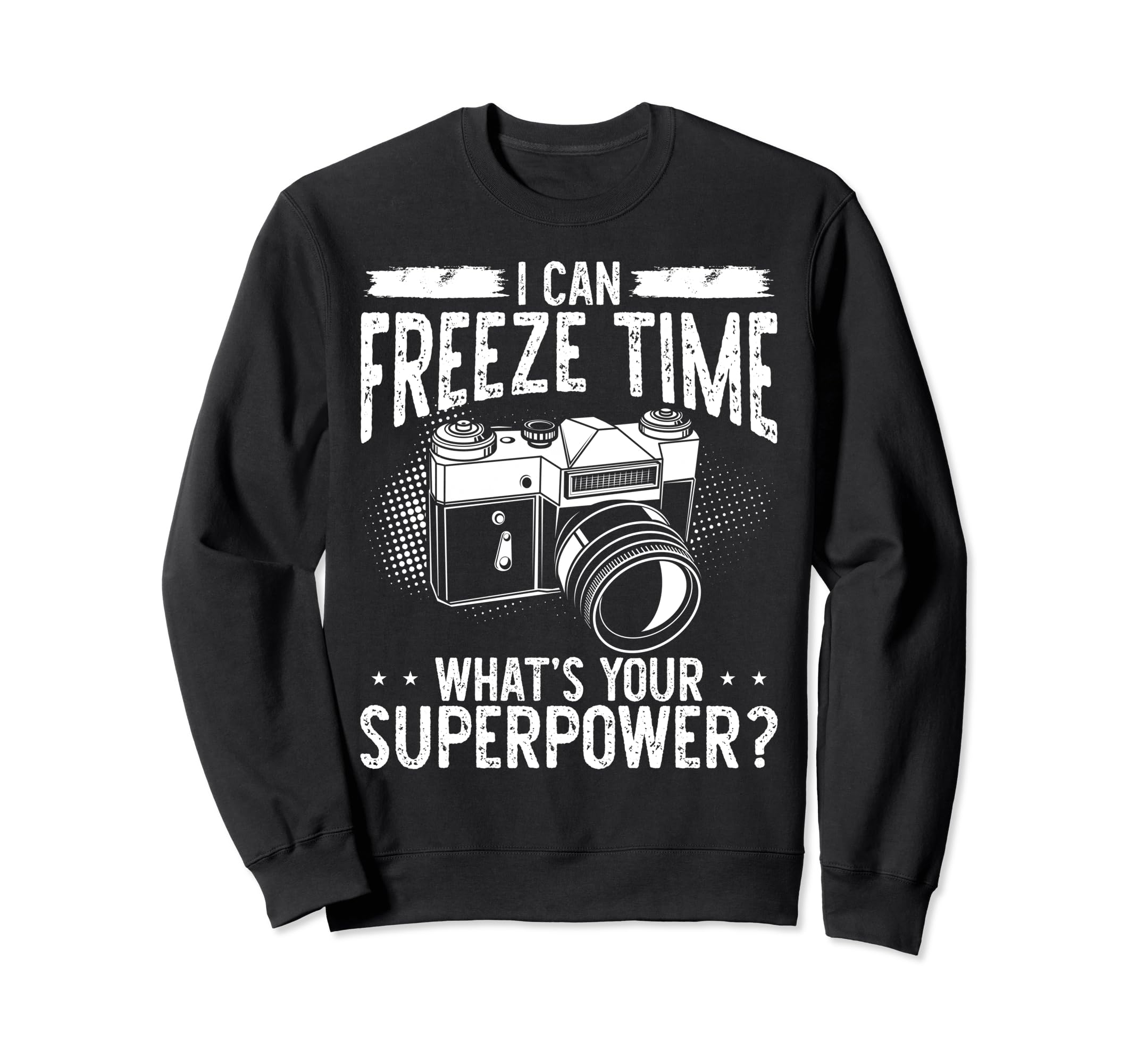 Photo Camera Photographer Flash Sweatshirt - Fun Novelty Design for Adults - T-Shirt, Sweatshirt, Hoodie