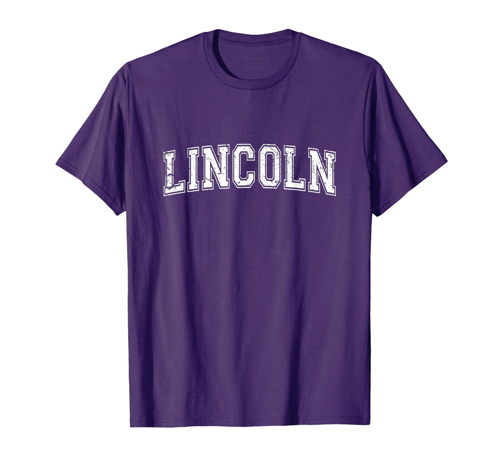 Plain Personalised Name Lincoln T-Shirt - Custom Art Print Unisex - T-Shirt, Sweatshirt, Hoodie