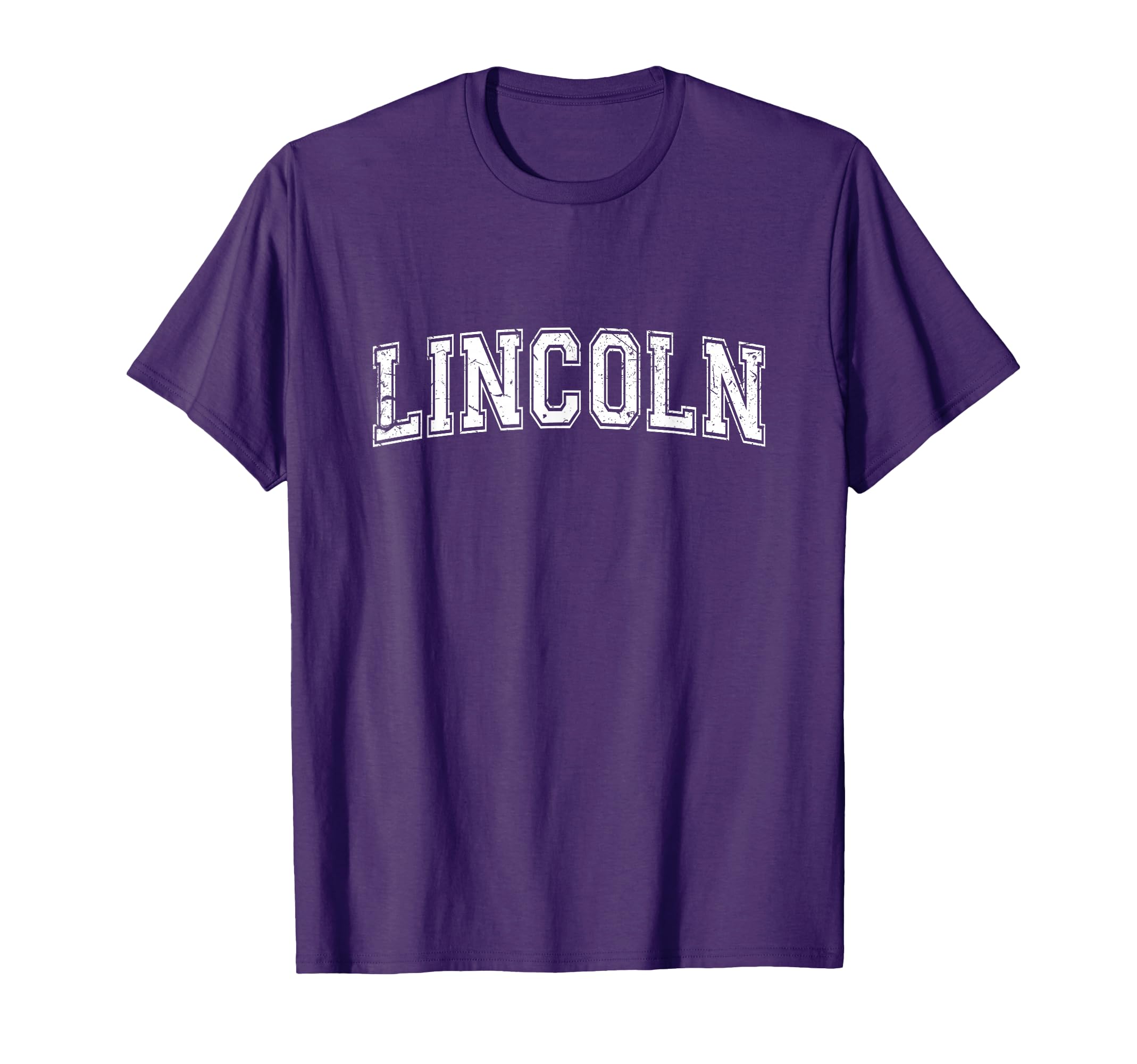Plain Personalised Name Lincoln T-Shirt - Custom Art Print Unisex - T-Shirt, Sweatshirt, Hoodie