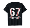 67 Six Seven Number 6 7 Meme Baseball T-Shirt - Trendy Graphic Men Women - T-Shirt, Sweatshirt, Hoodie